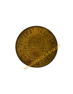 COOP. OBRERA DE CONSUM - 1933 - LA RUBINECA. Rubí (Barcelona). 10 cèntims