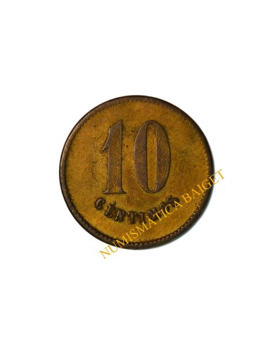 COOPERARIVA  LA CONSTANCIA. Sardañola (Barcelona). 10 Centimos