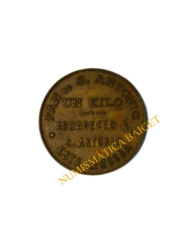 IGLESIA DEL ESPIRITU SANTO Terrassa (Barcelona). Pan de San Antonio. Un Kilo