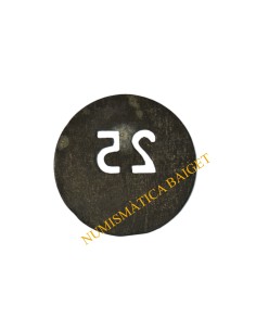 SINDICATO AGRICOLA - ARGENTONA (Barcelona). 15 Pesetas, con 1 taladro (25) 2