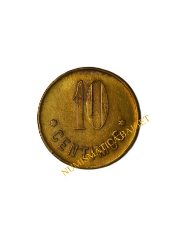 SOCIEDAD COOPERATIVA DE CONSUMO LA CANETENSE, Canet de Mar  (Barcelona). 10 Céntimos