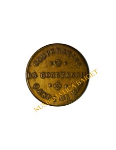 COOPERATIVA LA CONSTANCIA, Canet de Mar  (Barcelona). 10 Céntimos