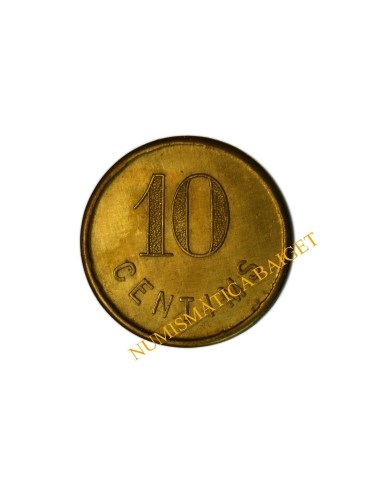 COOPERATIVA LA UNIO, Canet de Mar  (Barcelona). 10 Cèntims