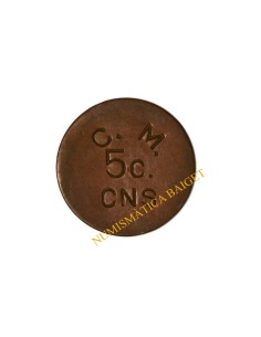 COOPERATIVA MASNOU. C.N.S., Masnou (Barcelona). 5 Céntimos 