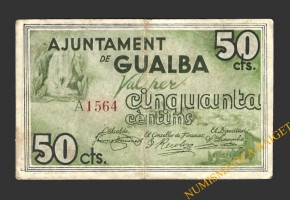 GUALBA (Girona),50 centims, maig del 1937  