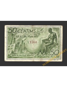 GUALBA (Girona),50 centims, maig del 1937   2