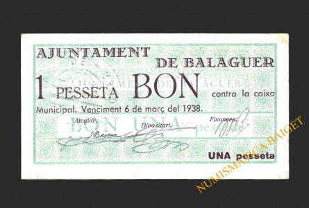 BALAGUER (Lleida), 1 pesseta