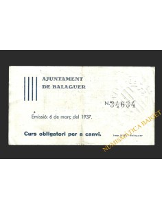 BALAGUER (Lleida), 50 cèntims 2
