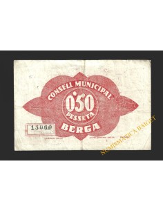 BERGA (Barcelona), 50 centims, 10  mayo 1937 2