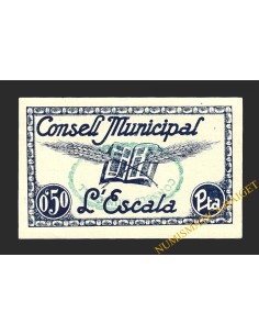 ESCALA'L (Girona), 0'50 pessetes, 1937  2