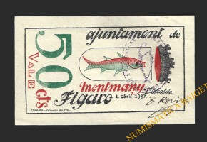 MONTMANY-FIGARO (Barcelona), 50 centims, 1 d'abril del 1937