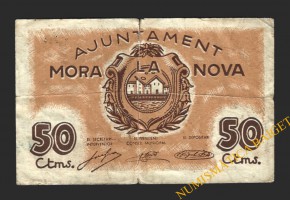 MORA LA NOVA (Tarragona), 50 centims, 2 de juny del 1937 