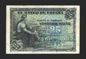 ALFONSO XIII 1906, 25 PESETAS