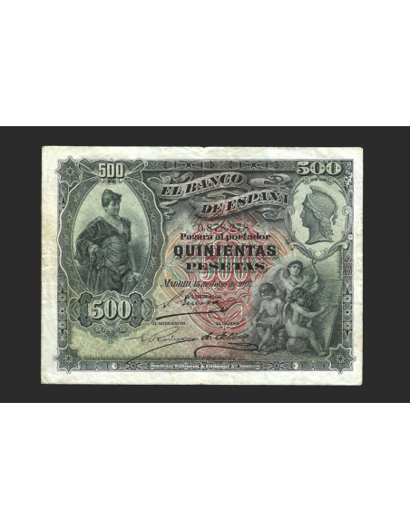 ALFONSO XIII, 500 pesetas 15 de julio de1907