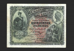 ALFONSO XIII, 500 pesetas 15 de julio de1907