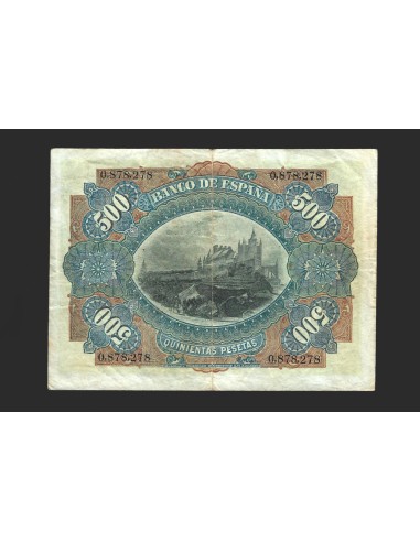 ALFONSO XIII, 500 pesetas 15 de julio de1907