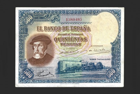 II REPÚBLICA ESPAÑOLA 500 PESETAS 1935