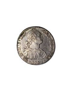 CARLOS IV, 1791. 8 Reales México-F.M.
