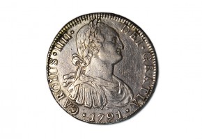 CARLOS IV, 1791. 8 Reales México-F.M.