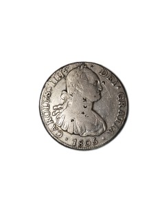 CARLOS IV, 1805. 8 Reales México-T.H.