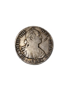 CARLOS IV, 1806. 8 Reales México-T.H.