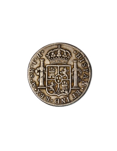 CARLOS IV, 1806. 8 Reales México-T.H.