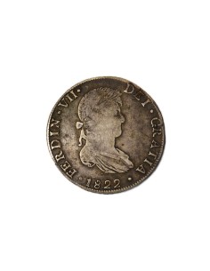 FERNANDO VII 1822, 8 REALES Guanajuato-J.M.