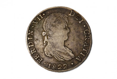 FERNANDO VII 1822, 8 REALES Guanajuato-J.M.