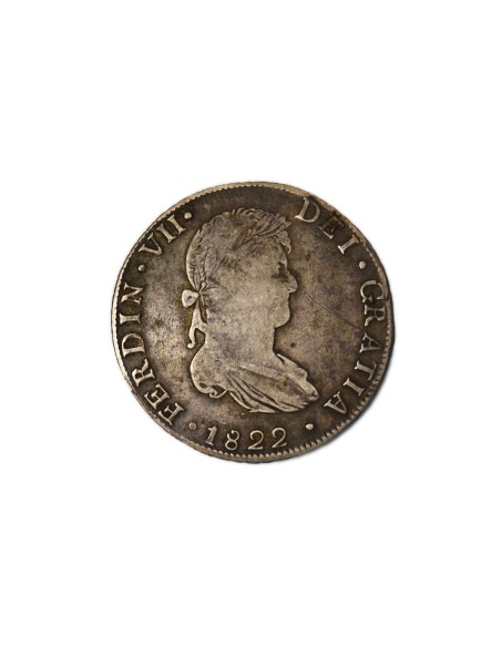 FERNANDO VII 1822, 8 REALES Guanajuato-J.M.