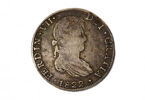 FERNANDO VII 1822, 8 REALES Guanajuato-J.M.