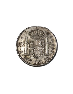 FERNANDO VII 1821, 8 Reales. Potosí-P.J. 2