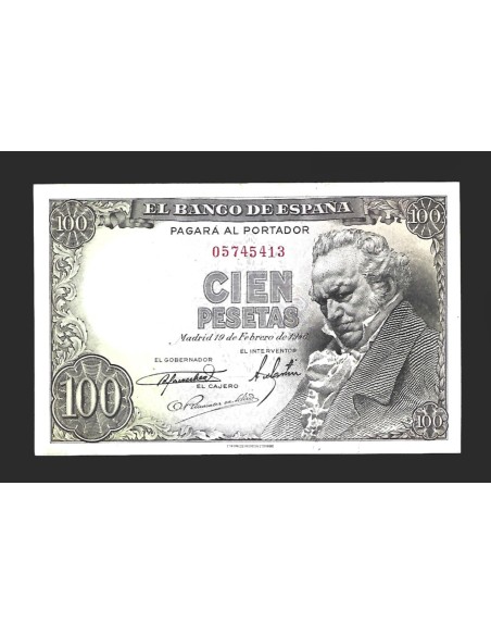 ESTADO ESPAÑOL 100 PESETAS 1946 SIN SERIE