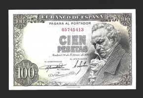 ESTADO ESPAÑOL 100 PESETAS 1946 SIN SERIE