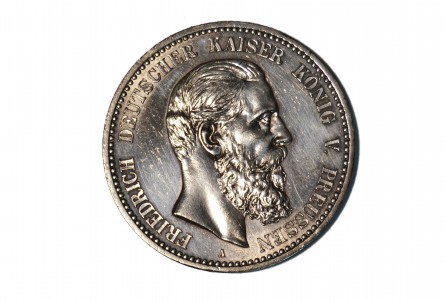 ALEMANIA (PRUSSIA). FRIEDRICH III, 1888 A  5 MARK