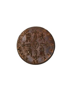 ISABEL II  1847. 4 Maravedís, Jubia 2