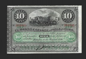 ALFONSO XIII - CUBA 10 PESOS 1896