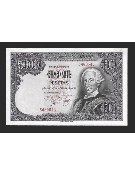 JUAN CARLOS I 5000 PESETAS SIN SERIE