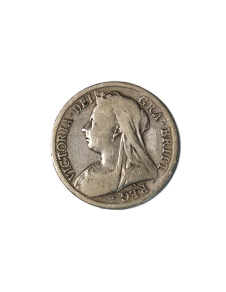 GRAN BRETAÑA. 1/2 CROWN, 1896