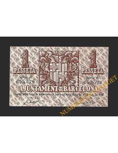 BARCELONA, 1 pesseta 1937 2