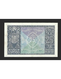 ESTADO ESPAÑOL 25 PESETAS 1940 SERIE E 2