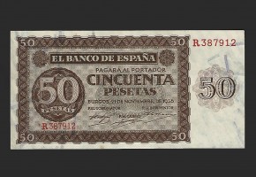 ESTADO ESPAÑOL 50 PESETAS 1936 SERIE R