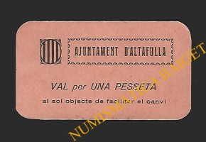 ALTAFULLA (Tarragona), 1 Pesseta S/F