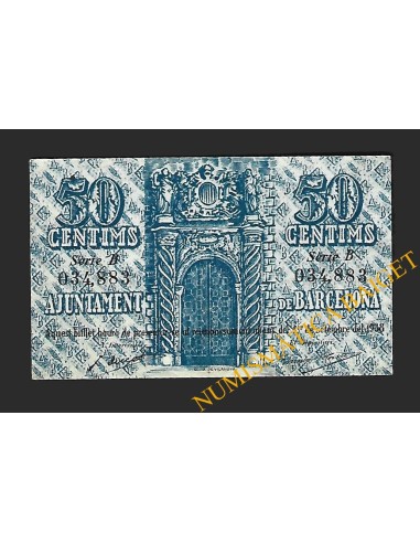 BARCELONA, 50  cèntims 1937, 13-05-1937