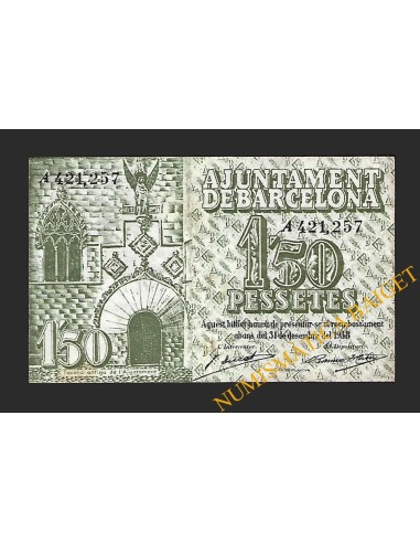 BARCELONA, 1'50 pessetes 30-09-1937