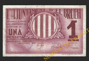 BRUCH, EL (Barcelona),1 pesseta, setembre 1937