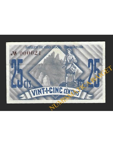 BRUCH, EL (Barcelona), 25 centims, setembre 1937