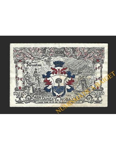 MORA D'EBRE (Tarragona), 50 centims, 10 de juny del 1937 