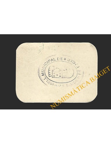 RIUDOR DE BAGES (Barcelona) 1 pesseta maig del 1937 