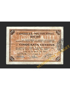RUBÍ (Barcelona) 50 cèntims  14 de maig del 1937