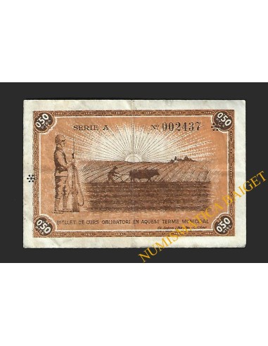 RUBÍ (Barcelona) 50 cèntims  14 de maig del 1937